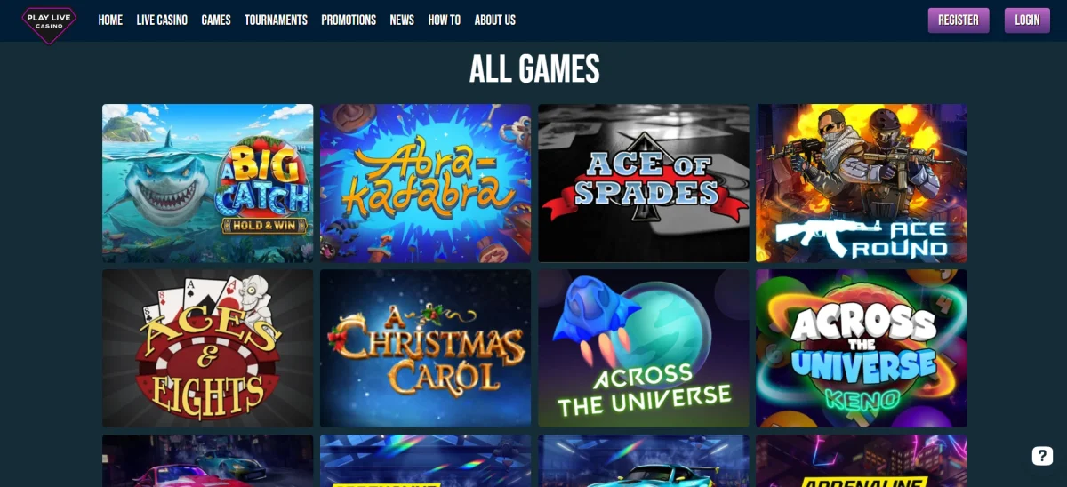 playlive online casino games